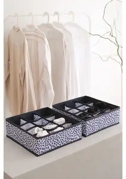 Rek Home 2li Lacivert Çocuk Odası Dolap Çekmece İçi Organizerleri