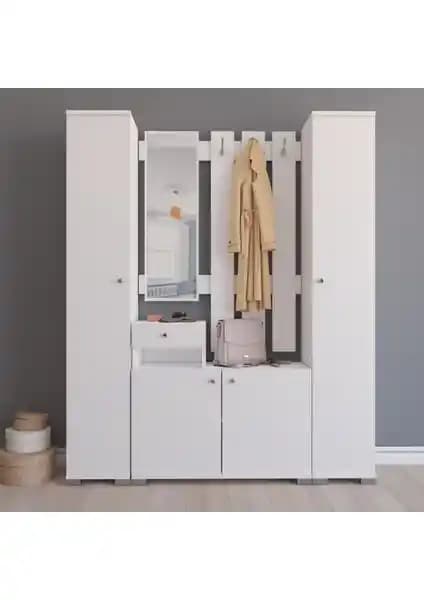 Remaks Menekşe Vestiyer Portmanto Takımı Modern ve Çevre Dostu Tasarım Özellikleri