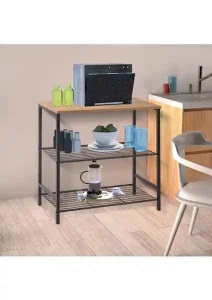 RetoDesign Atlantik Çam Çok Amaçlı Raf: Endüstriyel Tarz ve Fonksiyonellik Bir Arada