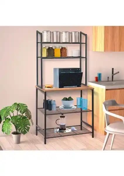 RetoDesign Atlantik Çam Mutfak Bangosu: Dayanıklı ve Çok Amaçlı Raf Çözümü