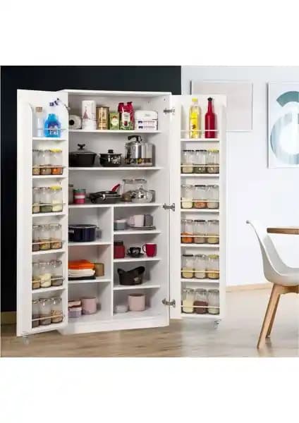 Reysa Mobilya Molina Kiler Dolabı Modern Tasarım ve Geniş Depolama Alanı ile Mutfak Düzeninizi Sağlar