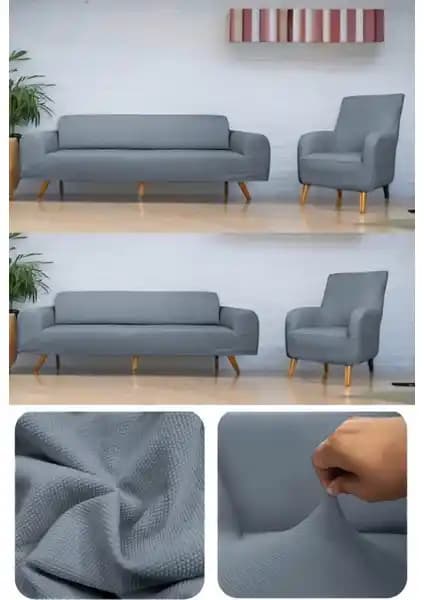 Riselerhome Lastıklı Esnek Koltuk Kanepe Kılıfı Takımı: Modern ve Dayanıklı Koruma Çözümü