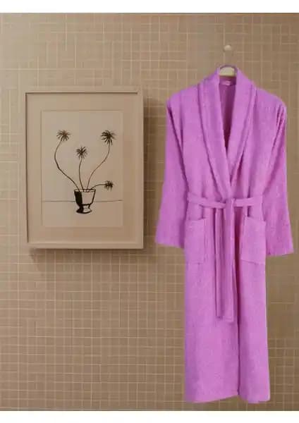 Rozet Tekstil Gülkurusu 3XL ve 4XL Büyük Beden Pamuklu Şal Yaka Bornoz