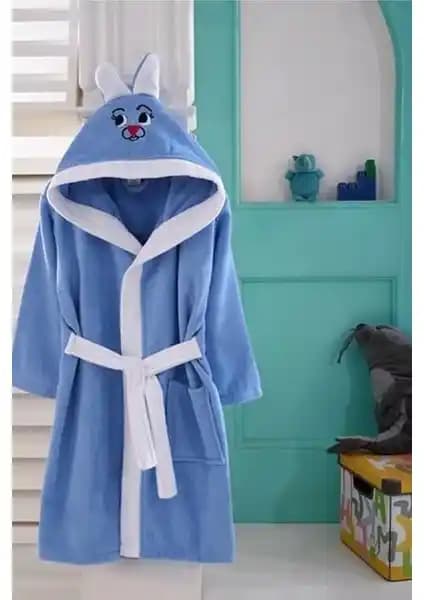 Safir Home Tiny Tavşan Kulaklı Kapüşonlu Çocuk Bornozu: Rahat ve Eğlenceli Tasarım