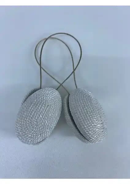 Şahinsoy Renkli Oval Mıknatıslı Perde Mandalı Çift Paket Ev Dekorasyonu İçin