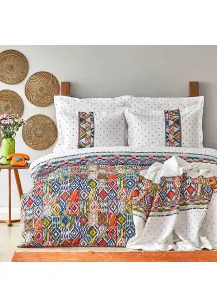 Sarah Anderson Moralı Çift Kişilik Summer Set Yatak Takımı Estetik ve Konfor Sunar