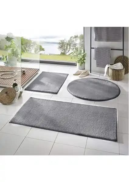 Sarar XL Büyük Boy Banyo Paspası Üçlü Takım: Konfor ve Şıklık Sunan Güvenli Banyo Dekoru