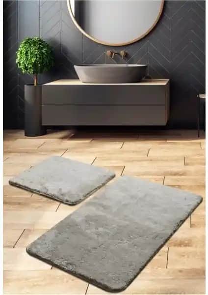 Saraz Halı Klozet Takımı Srz Puffy Gri: Estetik ve Hijyen Bir Arada