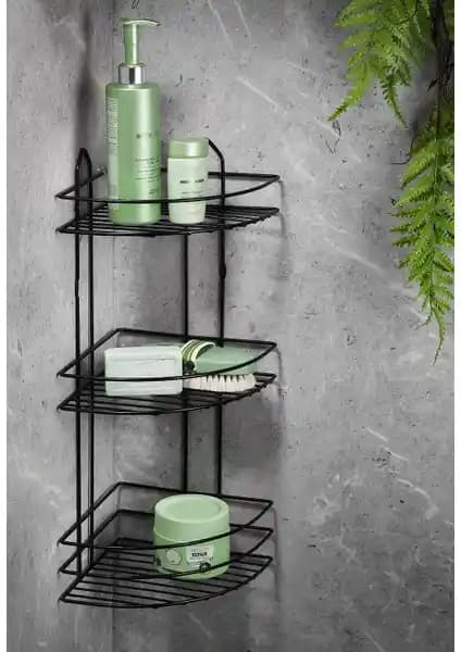 Sas Paslanmaz Yapışkanlı Banyo Köşeliği Modern ve Kolay Kurulum Seçeneği