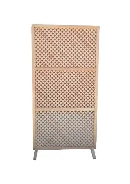 Sdf Ahşap Paravan Seperatör 100x190 cm doğal malzeme dayanıklı iç ve dış mekan kullanımı