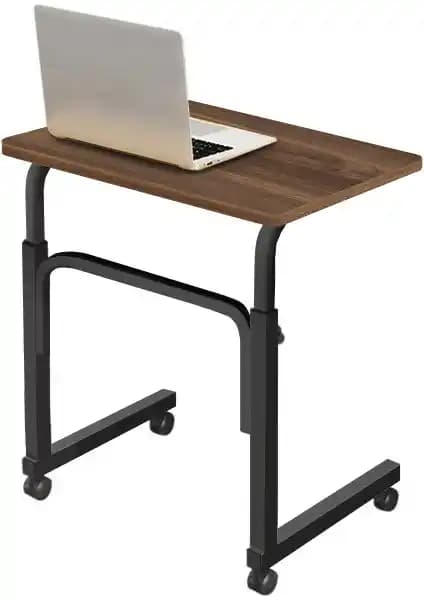 Servetavcı Yükseklik Ayarlı Laptop Sehpası Ceviz Tekerlekli Modern Tasarım
