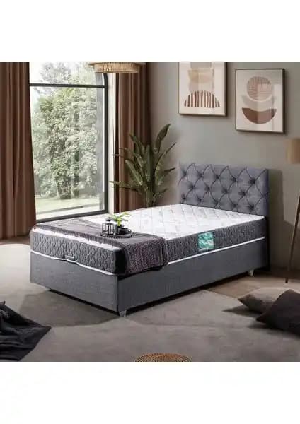 Setay Eylül İkili Tek Kişilik Yatak Seti Baza ve Başlık ile Konfor ve Estetik Bir Arada