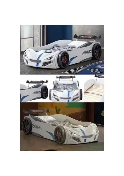 Setay Merso Rüzgarlıklı Araba Temalı Çocuk Yatakları Güvenli ve Eğlenceli Tasarım