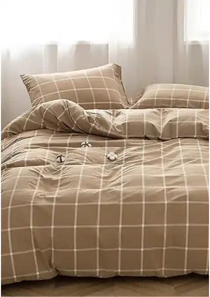 Sheri Basic Çift Kişilik Nevresim Seti: Şıklık ve Konfor Sunan Yatak Aksesuarı