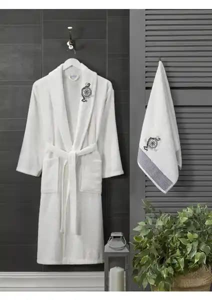 Şilay Home 2'li Havlulu Bornoz Seti Konfor ve Şıklığı Bir Arada Sunar
