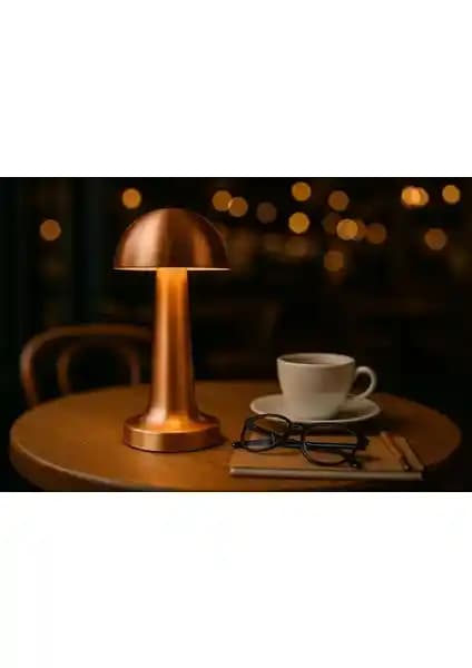 SIQI Mantar Masa Lambası Modern ve Pratik Ayınlatma Çözümü 80 cm Kablosuz Şarjlı LED