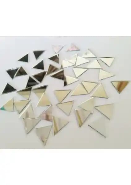 Şişecam 100’lü Dekoratif Kırık Üçgen Ayna Modern İç Mekan Tasarımı İçin