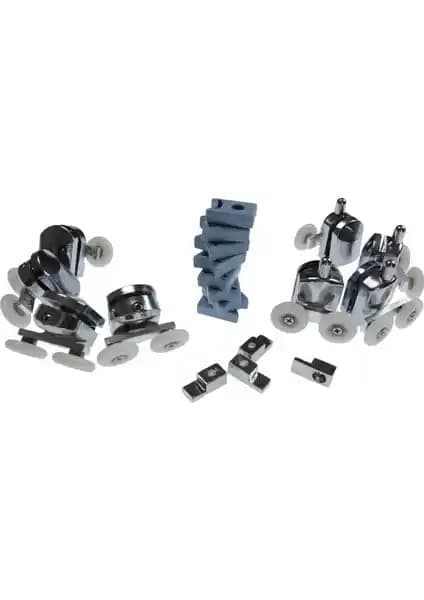 Sm Duşakabin Tekerleği Krom Seti Modern ve Dayanıklı Tasarım Özellikleri