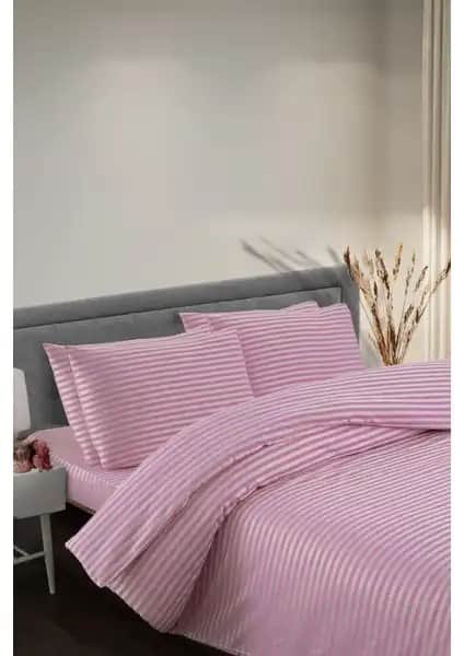 Soft Colours Otel Serisi Saten Nevresim Seti Modern ve Şık Yatak Odası Dekorasyonu İçin