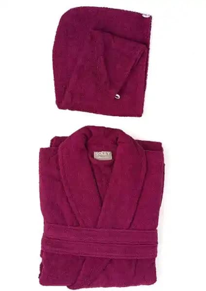 Soley Mayda %100 Pamuklu Kadın Bornoz Seti Yüksek Kalite ve Konfor Sunar