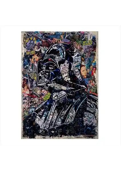 Star Wars Darth Vader Ahşap Tablo 25x35 cm yüksek kaliteli ve dayanıklı duvar dekorasyonu