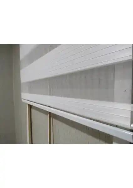 Story Perde Düz Geniş Piliseli Beyaz Zebra Perde Modern ve Şık Tasarım Çözümleri