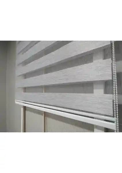 Story Perde Soft Bamboo Gri Zebra Perde Modern Tasarım ve Fonksiyonellik Sunar