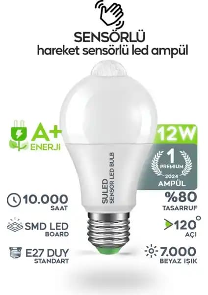 Suled Hareket Sensörlü LED Lamba: Enerji Tasarruflu ve Pratik Aydınlatma Çözümü