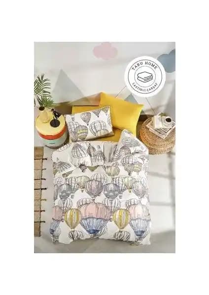 Tabu Home Kapadokya Balon Temalı Krem Tek Kişilik Nevresim Takımı Özellikleri ve Kullanıcı Yorumları