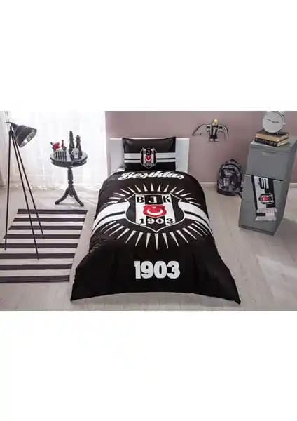 Taç Beşiktaş Parlayan Güneş Nevresim Takımı Yatak Odası İçin Şık ve Konforlu Tasarım