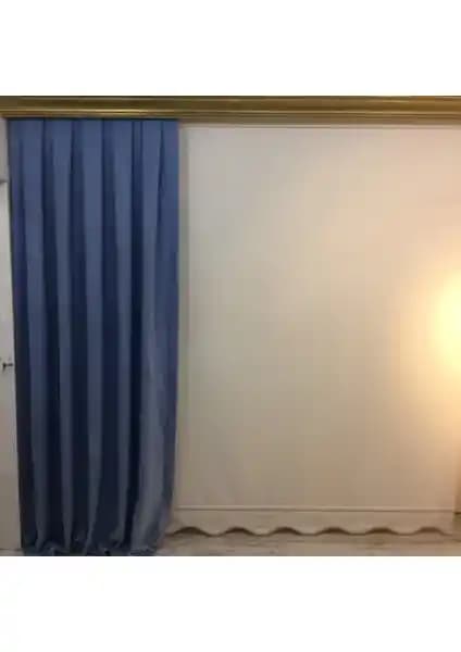 Taç Pileli Fon Perde Mavi: Estetik ve Dayanıklı Modern Dekorasyon Seçeneği