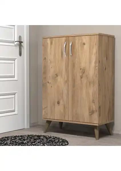 Tanmob Mimoza Ayakkabılık Çam Modeli: Şık ve Fonksiyonel Depolama Çözümü