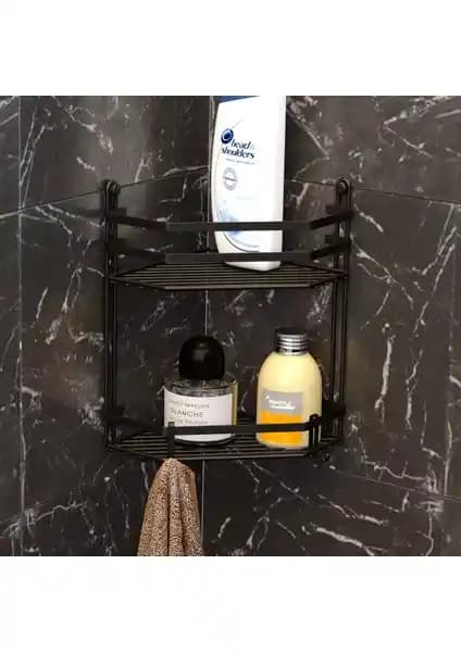 Tekno-tel 2 Katlı Banyo Rafı Estetik ve Dayanıklı Metal Tasarım