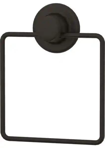 Tekno-tel Vakumlu Kare Havluluk Siyah DM234: Modern ve Dayanıklı Banyo Aksesuarı