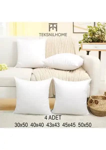 Teksnil Home 4'lü Kırlent Seti ile Ev Dekorasyonunuza Modern ve Şık Dokunuş