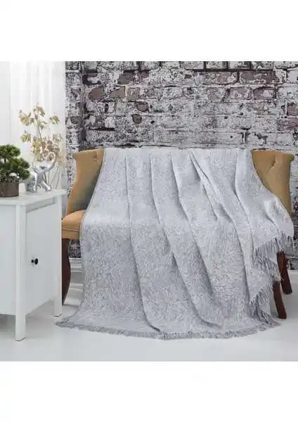 Tekstil Sepeti Gri Pamuklu Koltuk ve Çekyat Örtüsü Şıklık ve Konforu Bir Araya Getiriyor