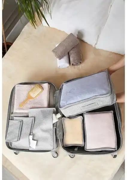 Tengiz Home Bavul Düzenleyici Seti ve Çantası: Seyahatlerde Organize ve Konforlu Kalmayı Sağlar