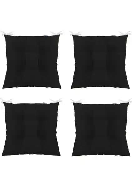 TezkoHome 4'lü Pofidik Kare Sandalye Minderleri Konfor ve Estetik İçin Uygun Fiyatlı Seçenek