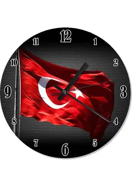 Türk Bayrağı Temalı Duvar Saati: Milli Gurur ve Modern Tasarımın Buluşması