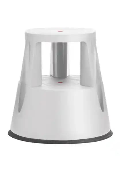 Twinco Gri Çift Katlı Tekerlekli Tabure Dayanıklılık ve Güvenlik Odaklı Tasarım