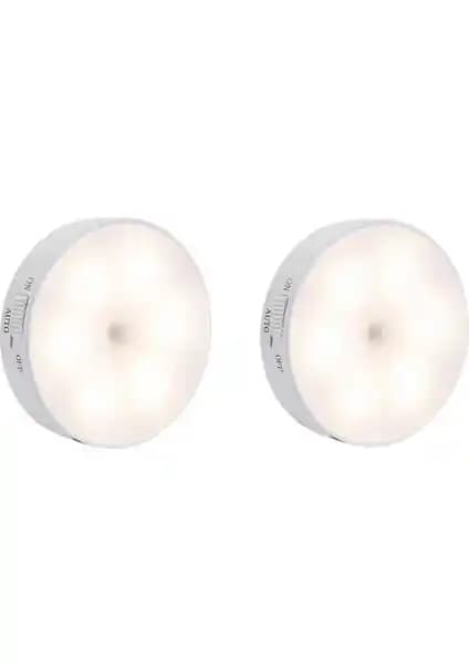 UniChrome Hareket Sensörlü USB Şarj Edilebilir LED Işık Lambası - Ev İçin Pratik Aydınlatma Çözümü