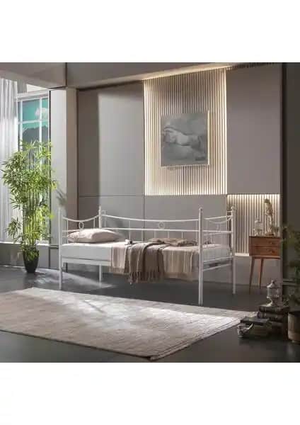 Unimet Daily Daybed Tek Kişilik Metal Sedir Divan Modern Tasarım ve Dayanıklılık