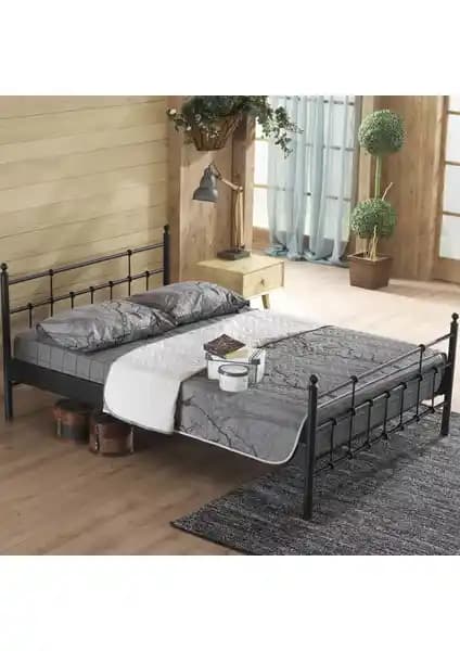 Unimet Lalas Çift Kişilik Ferforje Metal Yatak Çerçevesi Estetik ve Dayanıklı Tasarım