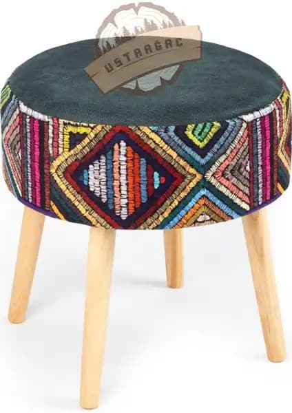 Usta Ağaç Puf Koltuk Tabure: Estetik ve Çok Amaçlı Kullanım İçin Modern Tasarım