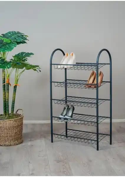 Uyan Ev Ürünleri Metal 5 Raflı Ayakkabılık: Modern ve Dayanıklı Depolama Çözümü