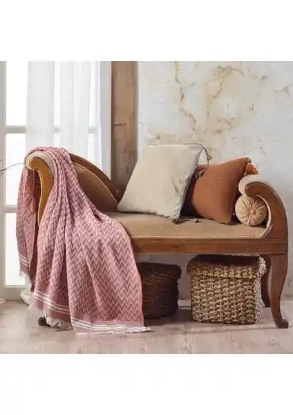 Vagonik Zigzag Pamuklu Koltuk Şalı: Modern ve Şık Ev Dekorasyonu İçin Ideal Tercih