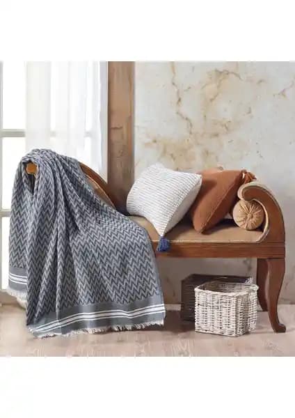 Vagonik Zigzag Pamuklu Koltuk Şalı: Şık ve Fonksiyonel Ev Dekorasyon Ürünü