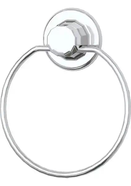 Vakumlu Yuvarlak Krom Havluluk DM235 - Modern ve Pratik Duvar Aksesuarı