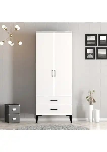Variant Mobilya Kumsal 2 Kapılı Gardrop Modern ve Dayanıklı Depolama Çözümü