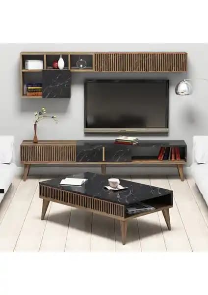 Variant Mobilya Milan TV Ünitesi ve Orta Sehpa Takımı Modern ve Şık Dekorasyon Çözümü